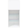 Móveis de TV com luzes LED 2 pcs 40,5x30x90 cm branco - Image 9