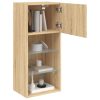 Móveis de TV com luzes LED 2 pcs 40,5x30x90 cm carvalho sonoma - Image 5