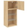 Móveis de TV com luzes LED 2 pcs 40,5x30x90 cm carvalho sonoma - Image 8