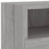 4 pcs móveis de parede p/ TV derivados de madeira cinza sonoma - Image 9