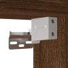 3 pcs móveis de parede para TV com luzes LED carvalho castanho - Image 11