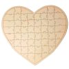 PUZZLE DE FIRMAS MADERA CORAZÓN 47 CM - Image 2