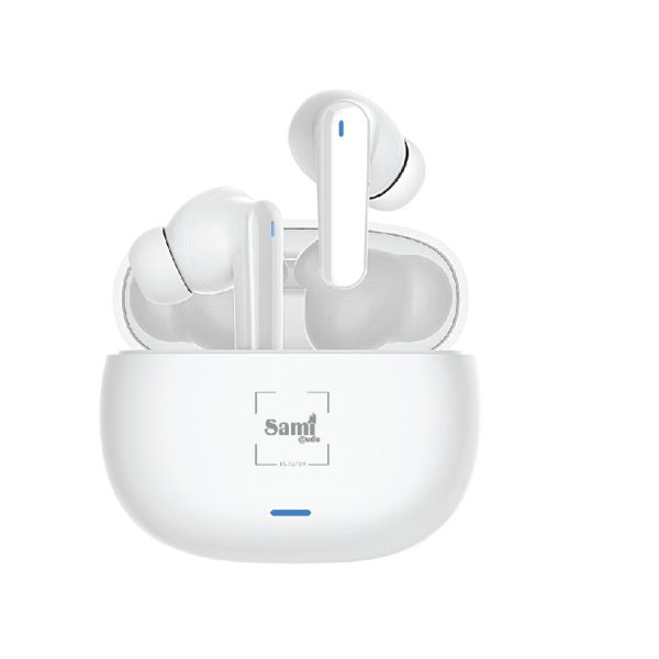 AURICULAR SAMI SONORA SILICONA TWS 30mAh C/CARG. BLANCO
