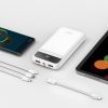 Batería Externa Universal Power Bank 10.000 mAh Carga Rápida 22.5W (3 cables) Blanco - Image 2