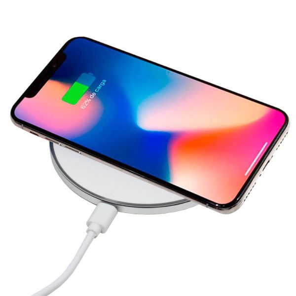 Dock Base Cargador Smartphones Inalámbrico Qi Universal COOL (Carga Rápida) Blanco - Image 2
