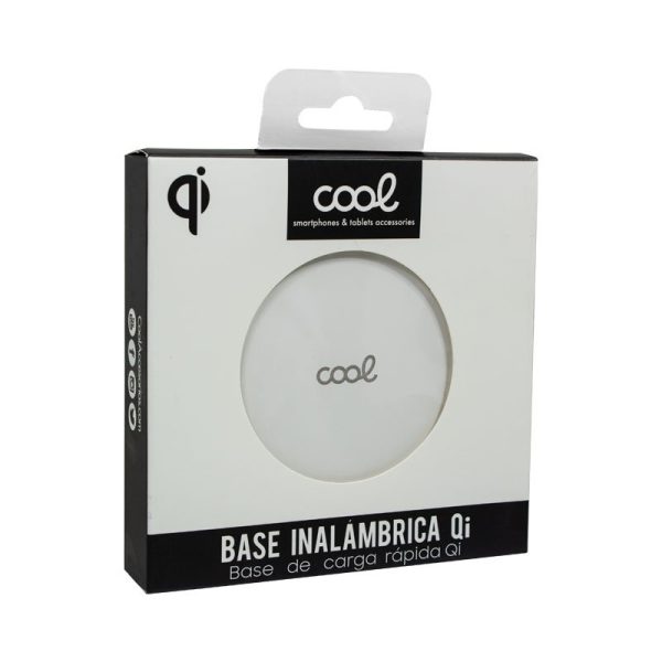 Dock Base Cargador Smartphones Inalámbrico Qi Universal COOL (Carga Rápida) Blanco - Image 4