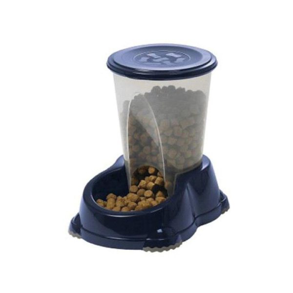 MODERNA COMEDERO TOLVA SMART PEQUEÑO 1.5 L (MARINO ( 15 x 23 x 21 ))