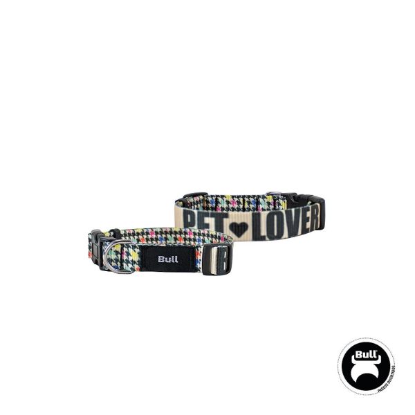 BULL COLLAR NYLON COLECCION PET LOVER (T-2 28-45 x1,5 CM..)