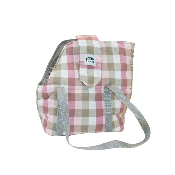 YAGU BOLSO SOFIA CUADRO MALVA T-U 43 x 18 x 35 CM