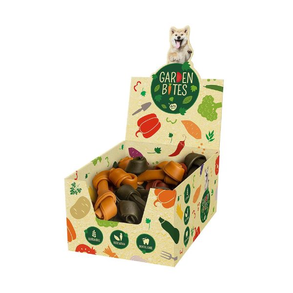 DUVO GARDEN BITES VEGGIE VEGAN BONES (CAJA T-L 14.5 CM 90 GR ( 24 UNI ))
