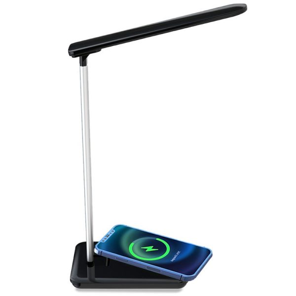 Lámpara LED con Base Carga Inalámbrica Qi COOL Fold Negro - Image 2