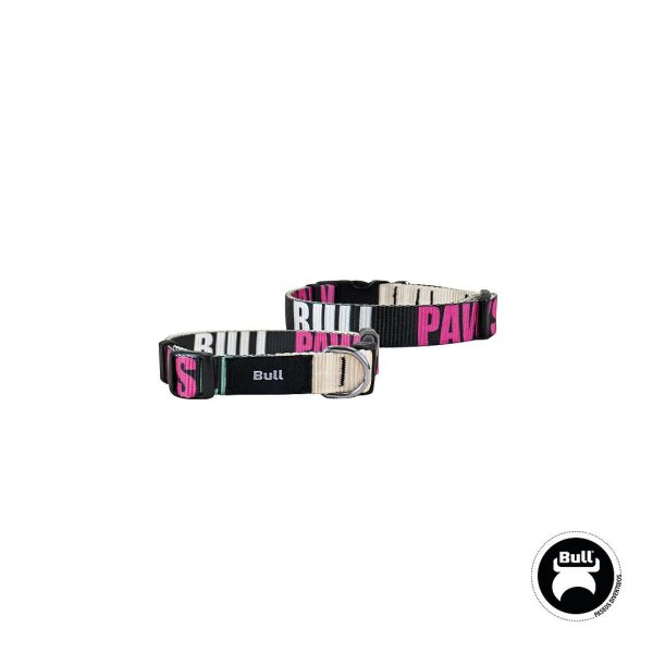 BULL COLEIRA NYLON COLEÇÃO PAWS LIFE (T-1 20-35 x 1,5 CM..)
