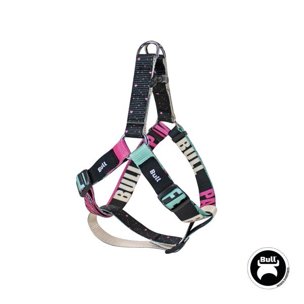 BULL PEITORAL NYLON COLEÇÃO PAWS LIFE (T-2 30-40 x 1,5 CM..)