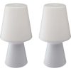 CONJUNTO DE 2 CANDEEIROS LED EXTERIORES SEM FIO