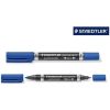 MARCADOR TINTA PERMANENTE  - STAEDTLER LUMOCOLOR DUO - VERMELHO