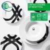 CONJUNTO 18PCS LOIÇA DE PORCELANA DESENHO ESTAMPADO PRETO-CASA BENETTON - Image 2