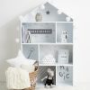 ESTANTE INFANTIL EM FORMA DE CASA COM 7 ESPAÇOS CINZENTOS ATMOSPHERA. - Image 5