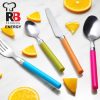 SET 24PCS CUBERTERÍA ACERO INOX CON MANGOS MULTICOLOR EN POLIPROPILENO ENERGY - Image 2