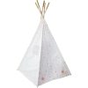 TENDA TIPI ALTA GAMA ALTURA 160 CM BRANCO COM ESTRELAS ROSA E OURO - Image 3