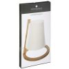 CANDEEIRO DE MESA DE BAMBÚ + ABAJUR  DE PLÁSTICO H26 - Image 3