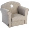 SILLÓN INFANTIL "CLASSIC" COLOR GRIS TOPO CON ESTAMPADOS - 49 X 35,2 X 44 CM