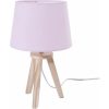 Candeeiro infantil de mesa em tripé  - cor rosa - 18,5 X 30,5 CM
