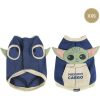 CAMISOLA DE CÃO XXS ALGODÃO ESCOVADO O MANDALORIANO AZUL ESCURO
