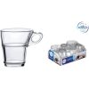 CHÁVENA DE CAFÉ EMPILHÁVEL TRANSPARENTE 90CC CAPRICE