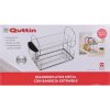 ESCORREDOR DE PRATOS DE METAL INOX 49.5X24X35 QUTTIN - Image 2