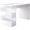 MESA DE ESCRITÓRIO 100% MELAMINA FOLHADO, COR BRANCA