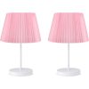 CONJUNTO DE 2 CANDEEIROS 7 CM. ROSA, TIPO E 27 MÁX. 60 W