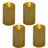 VELA LED VOTIVA ORO X5