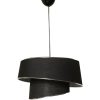 CANDEEIRO DE TETO CON ESTRUTURA DE METAL COR PRATA PRETO