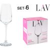 CONJUNTO DE 6 TAÇAS DE CHAMPANHE 230CC LAV