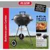 BARBACUE REDONDO C/TAMPA 45CM PRETO - ALGON - Image 6