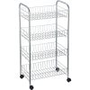 CARRINHO DE METAL CROMADO 4 CESTOS -  76CM CONFORTIME - Image 4