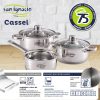 TREM DE COZINHA DE 5PCS AÇO INOXIDÁVEL - INDUÇÃO, COLEÇÃO CASSEL - Image 3