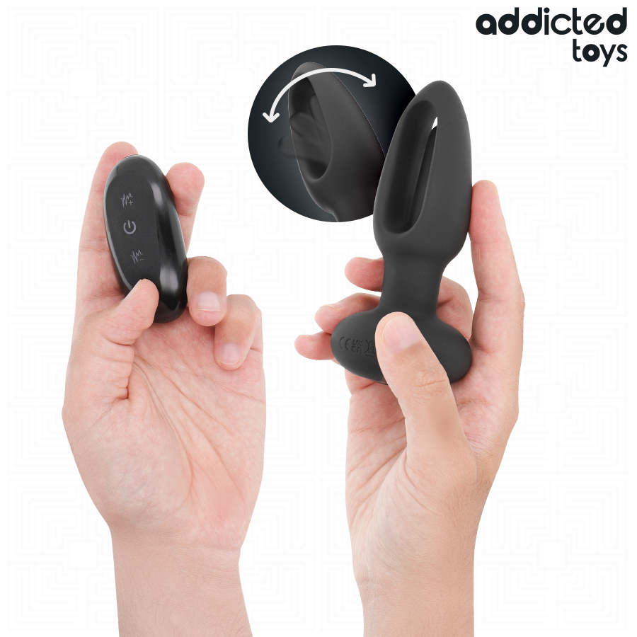 ADDICTED TOYS - PLUG ANAL CON LENGUA VIBRADORA Y CONTROL REMOTO - Image 3