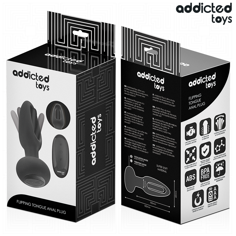 ADDICTED TOYS - PLUG ANAL CON LENGUA VIBRADORA Y CONTROL REMOTO - Image 7