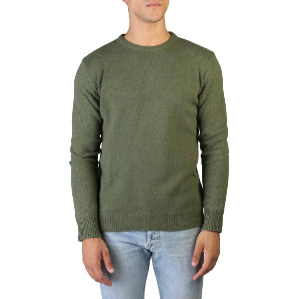 100% Cashmere Sweater C-NECK-M_170-BRITISH-GREEN