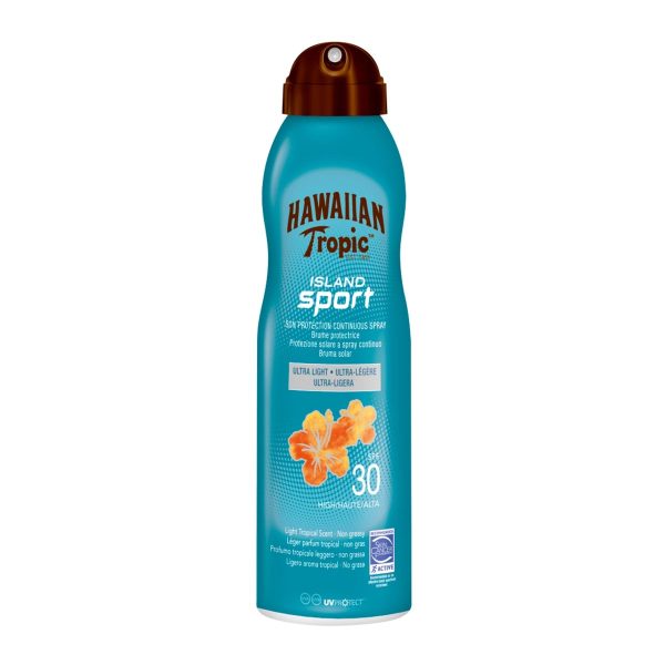 HAWAIIAN TROPIC ISLAND SPORT ULTRA LIGHT SPF30 SPRAY 220ML VAPORIZADOR
