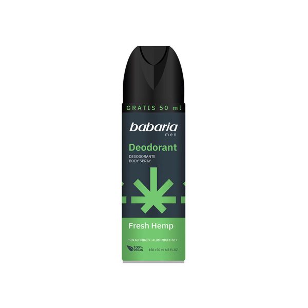 BABARIA MEN DESODORANTE FRESH HEMP 200ML