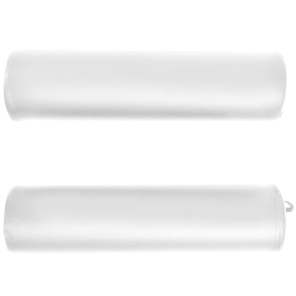 Mesa de massagem dobrável c/ 2 rolos 4cm espessura oval branco - Image 4