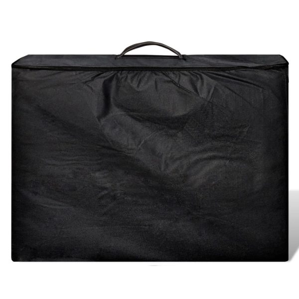 Mesa de massagens dobrável 3 zonas + estrutura de madeira preto - Image 2