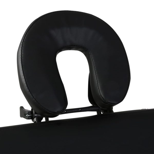 Mesa de massagens dobrável 3 zonas + estrutura de madeira preto - Image 3