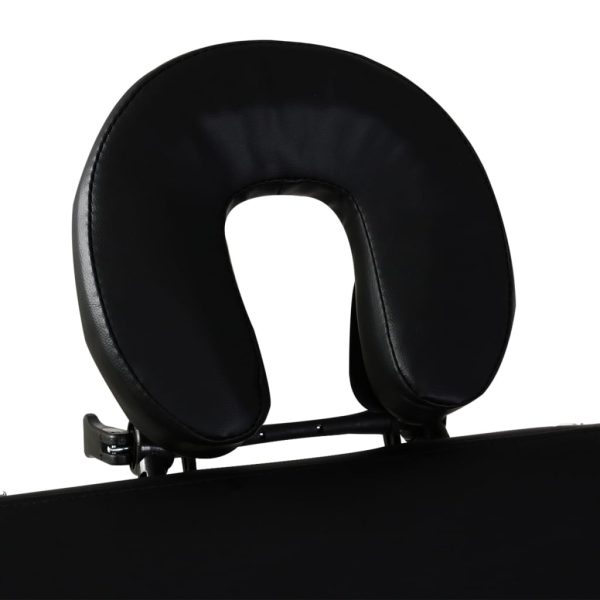 Mesa massagem dobrável 2 zonas estrutura alumínio preto - Image 5