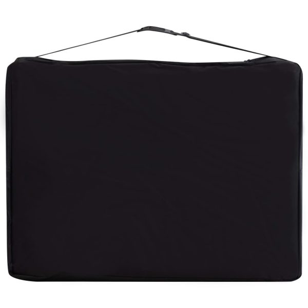 Mesa de massagem dobrável 2 zonas alumínio branco e roxo - Image 8