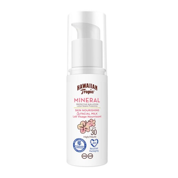 HAWAIIAN TROPIC MINERAL SKIN LECHE FACIAL SPF30 50ML