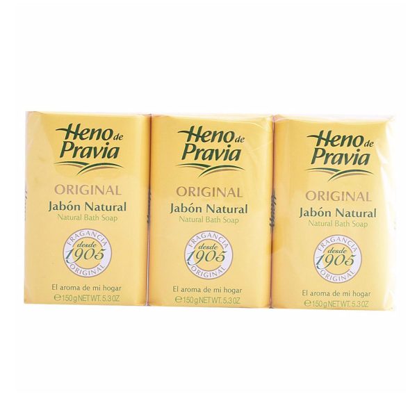 HENO DE PRAVIA ORIGINAL JABON NATURAL SET 3UN