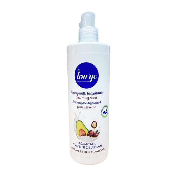 LOVYC AGUACATE Y ACEITE DE ARGAN LECHE CORPORAL PIEL MUY SECA 400ML